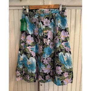 VTG NWT United Colors of Benetton floral skirt sz XS
